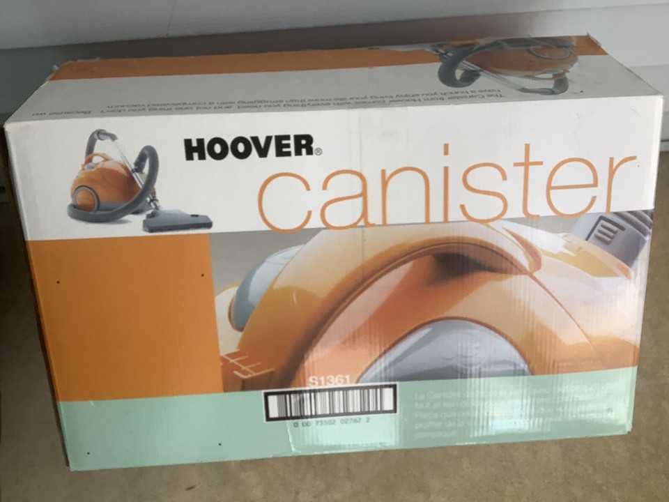 HOOVER CANISTER VACUUM CLEANER MODEL S1361 ORANGE AND NEW IN THE BOX COMPLTE eBay