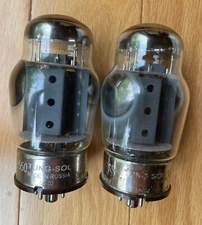 Tung-Sol 6550 power tubes pair made in 2005 test very strong on Triplett 3444