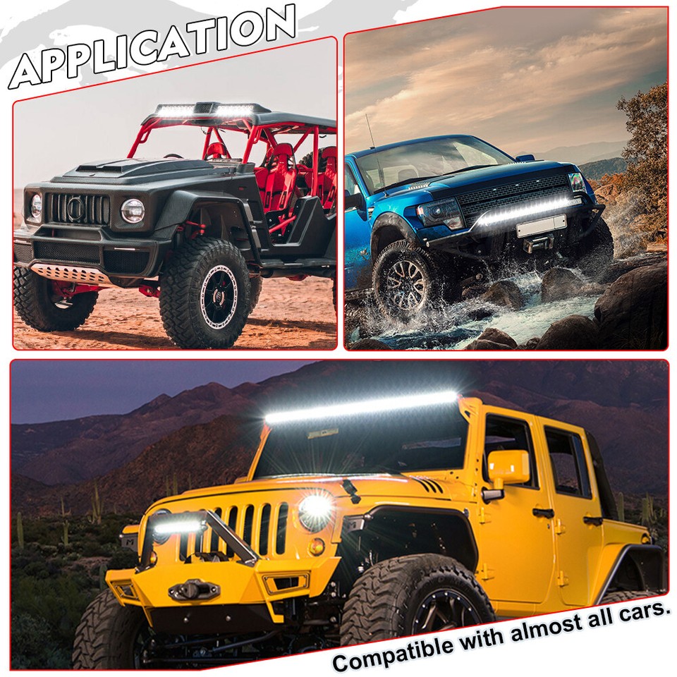 2-Lead Wiring Harness Kit Dual ON-OFF Switch Relay Fuse LED Work Light Pods Bar - Foto 12