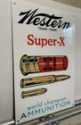 Vintage Style Winchester Western Super X Ammunition Heavy Steel Metal  Sign
