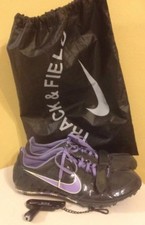 Nike Zoom Rival S Sprint Track Field Spikes 456811-653 Charcoal Gray Lavender 11