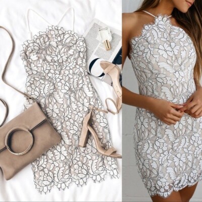 chinese dress ladies Cream Lace Mock Neck Bodycon Maxi Dress main image 0