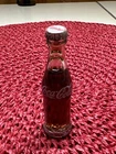 Coca-Cola Bottle Miniature Glass Bottle w/ Metal Cap 3 Inches Tall Vintage
