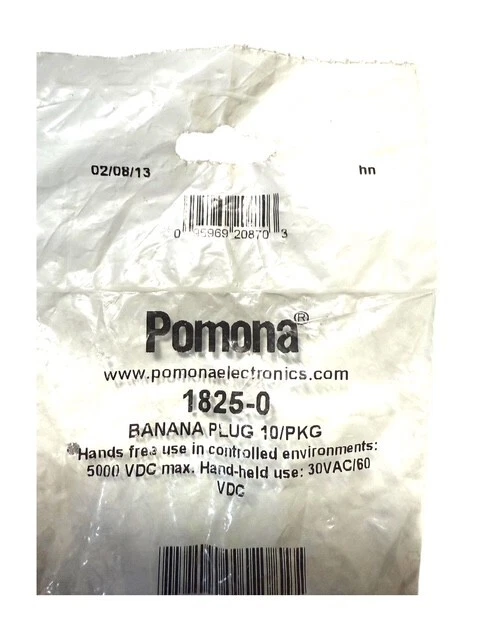 New Pomona Banana Plug Use 0.161 to 0.166 Panel Binding Post Baa Jack 1825 10 PK - Image 3 of 3