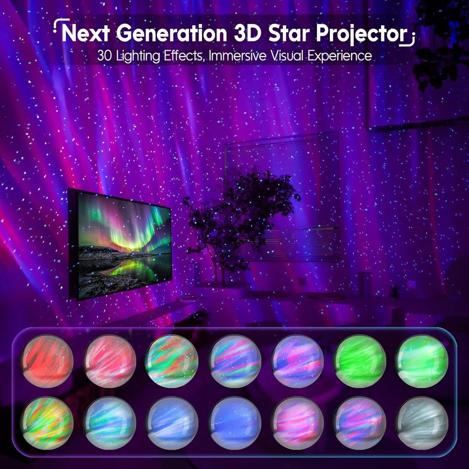 Next-Gen 4-in-1 Galaxy Projector & Bluetooth Speaker - Night Light for All Ages - Image 4 of 4