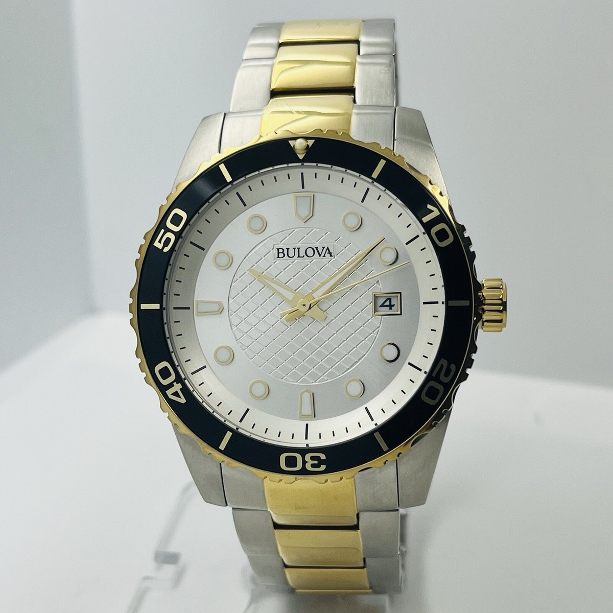Bulova Two-Tone Watch Wind Up With Box Introducing: The Bulova Joseph Bulova Swiss Made Automatic  main image 3