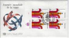 NATIONS UNIES - Genève Yvert n° 24 FDC - Bloc de 4