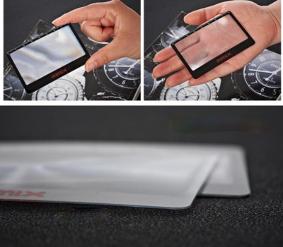 5PCS PVC Fresnel Lens Credit Card Magnifier with Ruler Reading ...