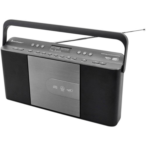 soundmaster RCD1870SW CD-Radio DAB+, UKW AUX, CD, DAB+, MP3, UKW Grau, Schwarz - Bild 1 von 4