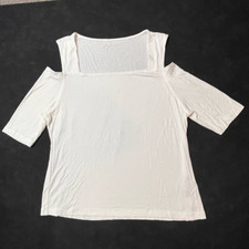 Soft Surroundings Blouse Half Sleeve Cold Sho...