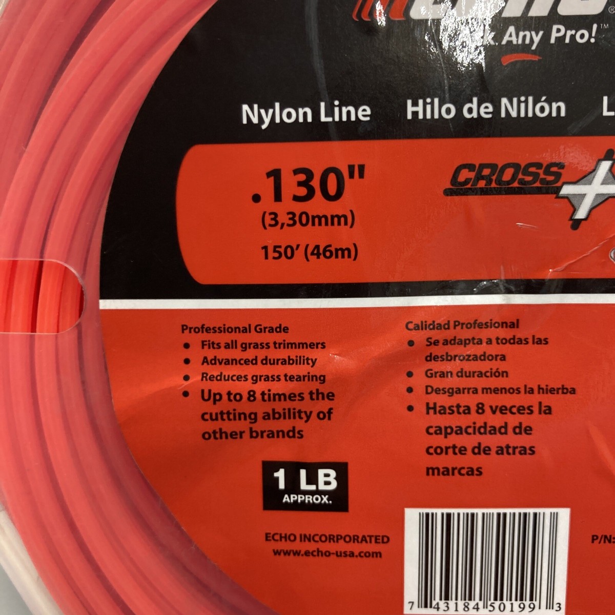ECHO .130 CROSSFIRE TRIMMER LINE 1lb SPOOL 150' 311130064 | eBay
