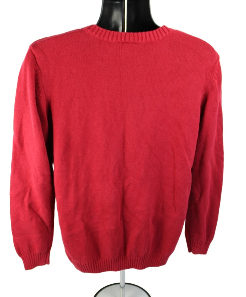 J. Khaki Boys Pullover Argyle Sweater Cotton Blend Sz XL Blend Red JK Kids - Image 2 of 4