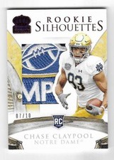 Chase Claypool 2020 CROWN ROYALE ROOKIE JERSEY CARD Steelers Bears RC NON AUTO