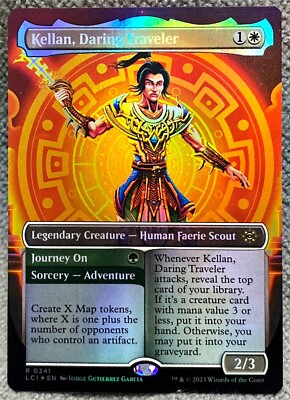 kellan mtg card Kellan, the Fae-Blooded reveal it Kellan, The Fae-Blooded metal pin