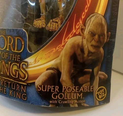 2003 Lord Of The Rings The Return Of The King Posable Gollum Action Figure N.I.B - Picture 3 of 12