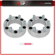 2X 5x5.5 to 6x5.5 Wheel Adapters 2" thick 1/2"-20 For Jeep CJ5 CJ6 CJ7 Ford F150