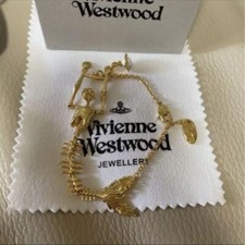 Bracciale Vivienne Westwood oro scheletro sirena teschio Ariel IN SCATOLA