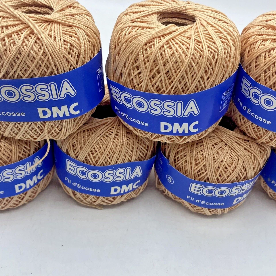 Lote de 7 Hilos Bordados Ecossia DMC 100% Algodón Hecho en Francia Beige/Naranja Foto 3 de 4