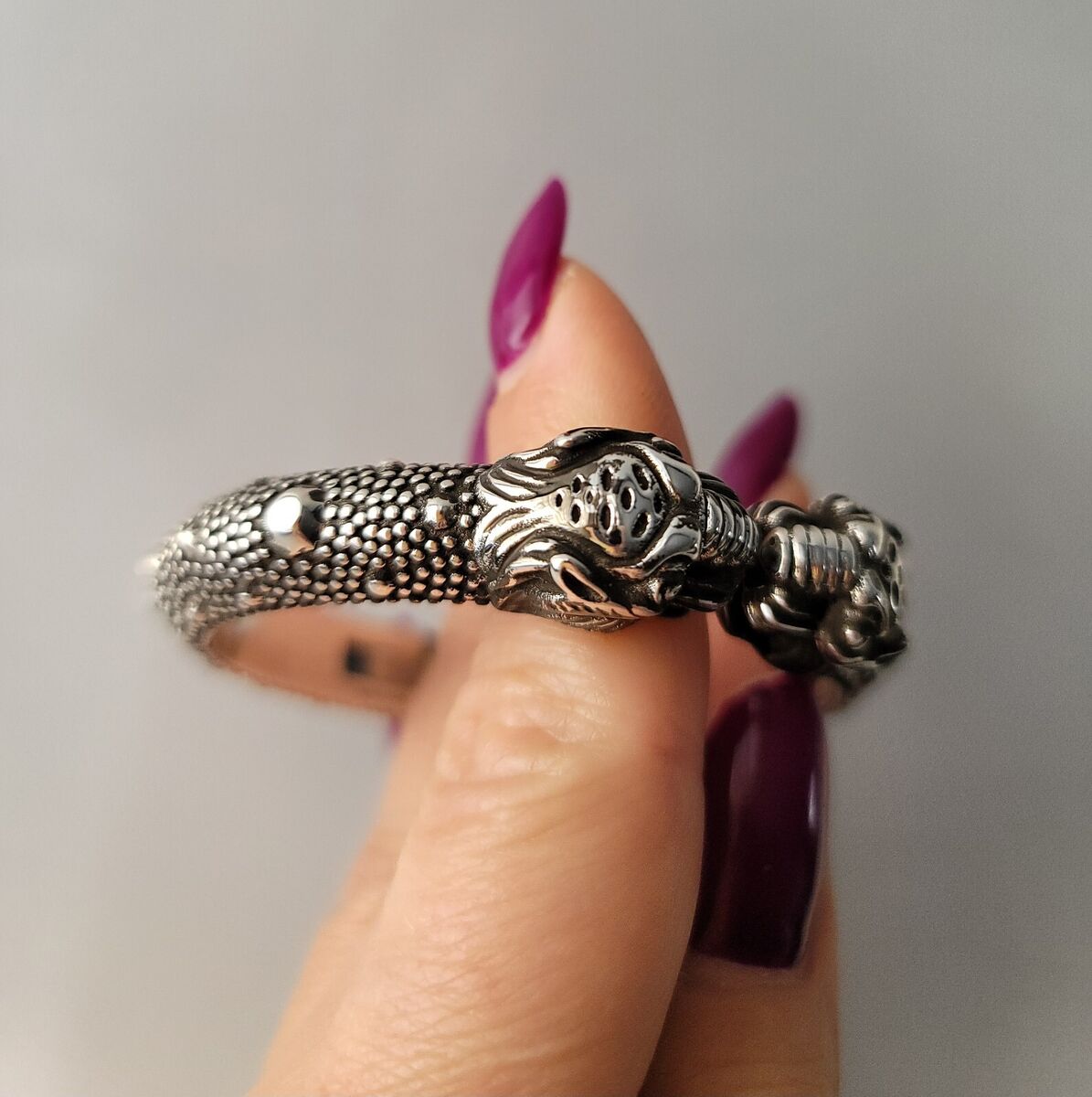 Gucci Double Feline Tiger Head Garden Bracelet Hinged Cuff Gucci Double Feline Tiger Head Garden Bracelet Hinged Cuff