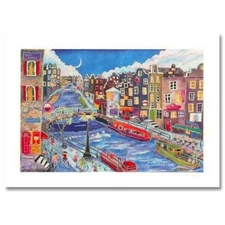 Linnea Pergola AMSTERDAM NIGHTS  S/N Ltd Ed Serigraph on Paper