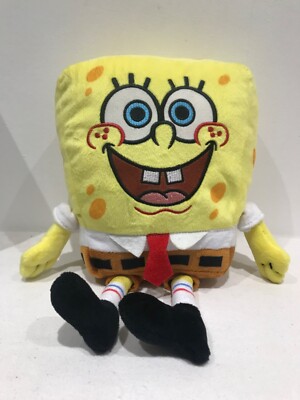 SpongeBob Schwammkopf Plüschtier Kuscheltier Nickelodeon 2020 12 Zoll besticktes Gesicht 