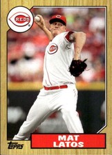 2012 Topps Update Mat Latos #TM-121 1987 Topps Minis Cincinnati Reds 13D