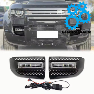 Pair Front Fog Light Driving Lamp For Land Rover Defender 90 110 130 2020-2026