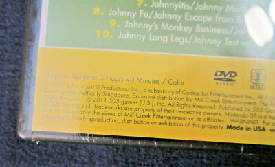 cartoon DVD Johnny Test Saves the World (3 hours, 40 minutes