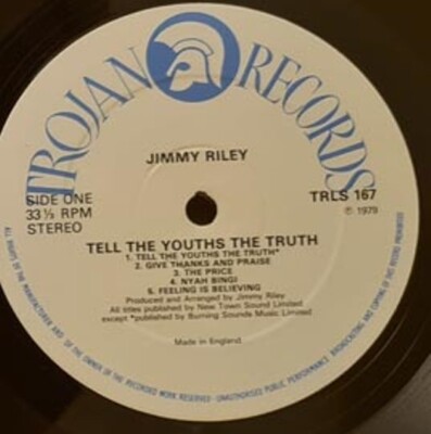Jimmy Riley Tell The Youths The Truth LP UK 1979 Trojan NM | eBay
