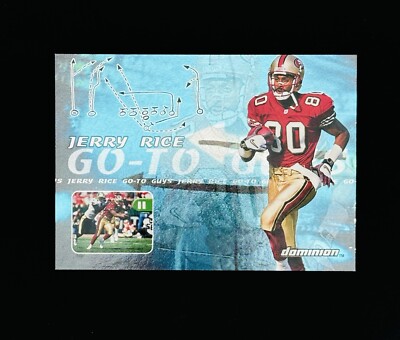 Jerry Rice 2000 Skybox Dominion Go-To Guys Foil Insert #8/20 * NM - MT or Better