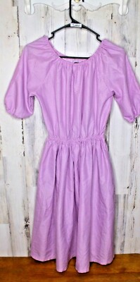 Elegant Brand 48 ( US 4/6 ) Pink Black Polka Dot Women's Dress With Pockets 