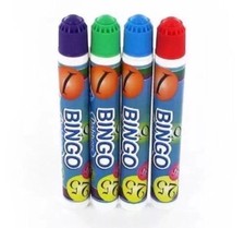 4x BINGO DABBER DABBERS BINGO MARKERS MULTI-COLOURED PENS FOR BINGO TICKETS NEW