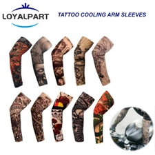 10PCS Tattoo Cooling Arm Sleeves Cover Unisex Sports Outdoor UV Sun Protection