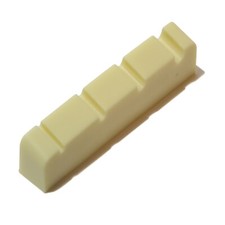 Graphite bass guitar top nut 38mm x 6mm four string in black, white or Ivory