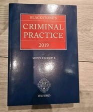 Blackstones Criminal Practice 2019, Supplemen...