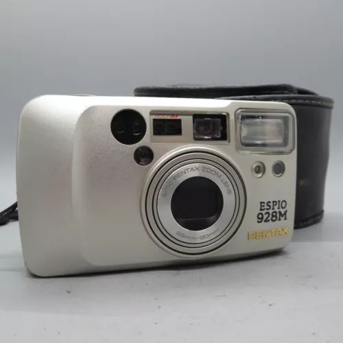 Pentax Espio 928M 35mm Film Point and Shoot Camera Silver Tested