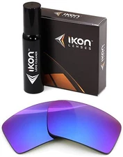Polarized IKON Iridium Replacement Lenses For Oakley Eyepatch 2 Purple Mirror