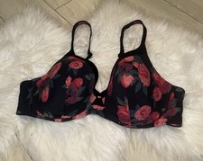 Ambrielle Super Soft Full Coverage Bra Lined Underwire Floral Womens 40B