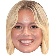 Tasha Ghouri Smile Celebrity Mask, Flat Card Face, Fancy Dress Mask