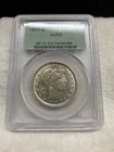 PCGS AU-53 1907-O Barber Half Dollar Older Holder “Mumps” Obverse Die Swelling