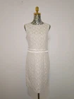 Target  Ladies Fully White Lace Beige Lining Party Dress size 12 EUC