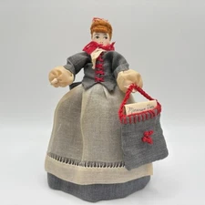 Moravian Church Cloth Doll BENIGNA Zinzendorf Married Sister Bethlehem PA 1930s