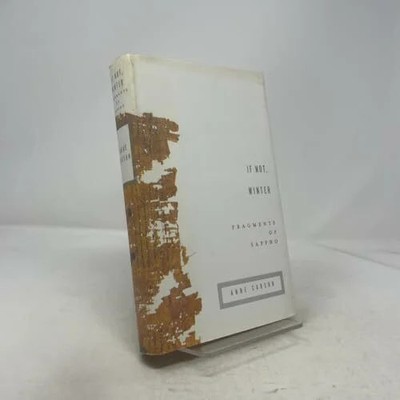 If Not, Winter: Fragments of Sappho Buch Alfred a Knopf Inc