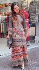 Party Wear Designer Faux Georgette Palazzo Suit With Dupatta For Women  Girls