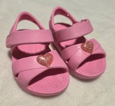 Crocs Sandals Pink Toddler Size 4c