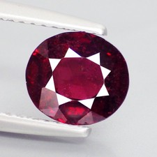 1.83 Cts RESPLENDENT OVAL 7 x 7 mm 100 NATURAL TANZANIA PINK RHODOLITE GARNET