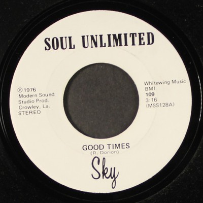 SKY: good times / get down SOUL UNLIMITED 7'' Single 45 RPM