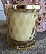 NEW Victoria's Secret BARE Perfume Fragrance Candle HEAVY GLASS * Limited Ed. 🎀