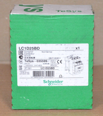 Schneider Electric 035599 Leistungsschütz LC1D25BD NEU OVP
