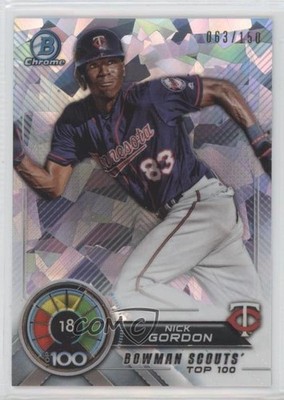 2018 Bowman Scouts' Top 100 Atomic Refractor 63/150 Nick Gordon #BTP-18 n0c